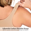 image:imageHSIA Womens Posture Minimizer Bra  Front Closure Bra for Women No Underwire Back Support Plus Size Full Coverage BraNatural Nude