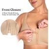 image:imageHSIA Womens Posture Minimizer Bra  Front Closure Bra for Women No Underwire Back Support Plus Size Full Coverage BraNatural Nude