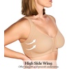 image:imageHSIA Womens Posture Minimizer Bra  Front Closure Bra for Women No Underwire Back Support Plus Size Full Coverage BraNatural Nude