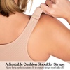 image:imageHSIA Womens Posture Minimizer Bra  Front Closure Bra for Women No Underwire Back Support Plus Size Full Coverage BraPeach Whip