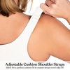image:imageHSIA Womens Posture Minimizer Bra  Front Closure Bra for Women No Underwire Back Support Plus Size Full Coverage BraWhite