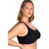 image:imageHSIA Womens Seamless Wireless Bras with Support and Lift No Underwire Supportive Bras with Back Smoothing Full Coverage Mesh BralettesBlack L