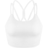 image:imageHSIA Womens Sports Bra Yoga Tank Tops Workout Padded Medium Support Longline Strappy Crisscross BackWhite