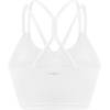 image:imageHSIA Womens Sports Bra Yoga Tank Tops Workout Padded Medium Support Longline Strappy Crisscross BackWhite