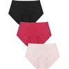 image:imageHSIA Womens Underwear Bikini Panties Lace Soft Hipster Panty Ladies Stretch Full Briefs 3XLBlackreddust Pink