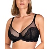 image:imageHSIA Minimizer Bras for Women Full Coverage Embroidered Bras Plus Size Bra for Heavy Breasts Unlined Bra with UnderwireBlack
