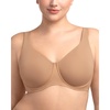 image:imageHSIA Minimizer Bras for Women Plus Size Full Coverage Unlined T Shirt Bra Seamless Underwire Cool Comfort Daily BrasDark Beige01