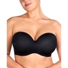 image:imageHSIA Strapless Bra for Women Large Bust Seamless Underwire Plus Size Convertible Bandeau BraBlack