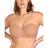 image:imageHSIA Strapless Bra for Women Large Bust Seamless Underwire Plus Size Convertible Bandeau BraDark Beige