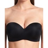image:imageHSIA Strapless Bras for Women Push Up Seamless Underwire Padded Balconette Demi Convertible Bra for Small BustsBlack