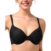 image:imageHSIA Wireless Tshirt Bras for Women Push Up Seamless Full Coverage Bralette No Wire Everyday Comfort BraLight Black