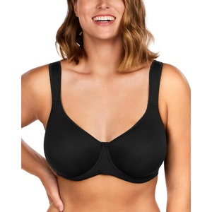 image:imageHSIA Bras for Women Minimizer Full Coverage Plus Size T Shirt Unlined Underwire Smooth Bra Seamless Cups Joan Ultimate SoftBlack