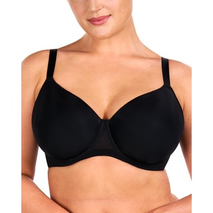 image:imageHSIA Minimizer Bra for Women  Air Mesh TShirt Full Coverage Seamless Bra Plus Size Underwire Padded Bra for Large BustBlack