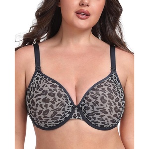 image:imageHSIA Minimizer Bras for Women Full Coverage Underwire Unlined Mesh Plus Size Convertible Bra for Big BustedBlack and Offwhite