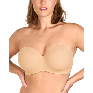 image:imageHSIA Strapless Bra for Women Large Bust Seamless Underwire Plus Size Convertible Bandeau BraBeige