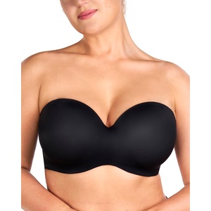 image:imageHSIA Strapless Bra for Women Large Bust Seamless Underwire Plus Size Convertible Bandeau BraBlack