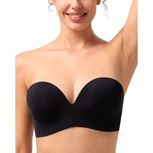 image:imageHSIA Wireless Tshirt Bras for Women Push Up Seamless Full Coverage Bralette No Wire Everyday Comfort BraBlack