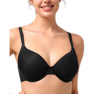 image:imageHSIA Wireless Tshirt Bras for Women Push Up Seamless Full Coverage Bralette No Wire Everyday Comfort BraLight Black