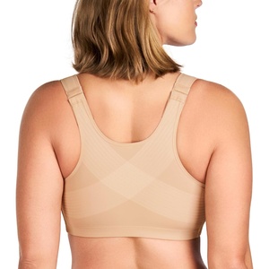 image:imageHSIA Womens Posture Minimizer Bra  Front Closure Bra for Women No Underwire Back Support Plus Size Full Coverage BraNatural Nude