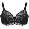 image:imageHSIA Minimizer Bra for Women  Plus Size Full Coverage Lace Bra with Underwire Non PaddedBlack