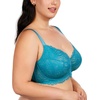 image:imageHSIA Minimizer Bra for Women  Plus Size Full Coverage Lace Bra with Underwire Non PaddedHorizon Blue
