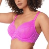 image:imageHSIA Minimizer Bra for Women  Plus Size Full Coverage Lace Bra with Underwire Non PaddedHot Pink