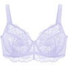 image:imageHSIA Minimizer Bra for Women  Plus Size Full Coverage Lace Bra with Underwire Non PaddedPurple