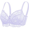 image:imageHSIA Minimizer Bra for Women  Plus Size Full Coverage Lace Bra with Underwire Non PaddedPurple