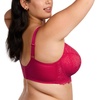 image:imageHSIA Minimizer Bra for Women  Plus Size Full Coverage Lace Bra with Underwire Non PaddedRaspberry Red