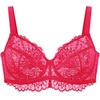 image:imageHSIA Minimizer Bra for Women  Plus Size Full Coverage Lace Bra with Underwire Non PaddedRaspberry Red