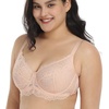 image:imageHSIA Minimizer Bra for Women  Plus Size Full Coverage Lace Bra with Underwire Non PaddedRose Cloud