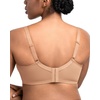 image:imageHSIA Minimizer Bra for Women  Plus Size Full Coverage Lace Bra with Underwire Non PaddedWarm Beige