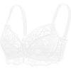 image:imageHSIA Minimizer Bra for Women  Plus Size Full Coverage Lace Bra with Underwire Non PaddedWhite