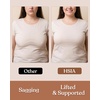 image:imageHSIA Minimizer Bras for Women Full Coverage Unlined Lace Sexy Plus Size Underwire Bra for Large BreastsBeige