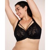 image:imageHSIA Minimizer Bras for Women Full Coverage Unlined Lace Sexy Plus Size Underwire Bra for Large BreastsBlack