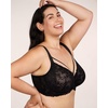 image:imageHSIA Minimizer Bras for Women Full Coverage Unlined Lace Sexy Plus Size Underwire Bra for Large BreastsBlack