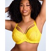 image:imageHSIA Minimizer Bras for Women Full Coverage Unlined Lace Sexy Plus Size Underwire Bra for Large BreastsBright Yellow