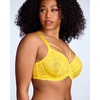 image:imageHSIA Minimizer Bras for Women Full Coverage Unlined Lace Sexy Plus Size Underwire Bra for Large BreastsBright Yellow