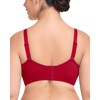 image:imageHSIA Minimizer Bras for Women Full Coverage Unlined Lace Sexy Plus Size Underwire Bra for Large BreastsChristmascoral Red