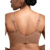 image:imageHSIA Minimizer Bras for Women Full Coverage Unlined Lace Sexy Plus Size Underwire Bra for Large BreastsDark Beige
