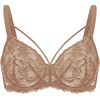 image:imageHSIA Minimizer Bras for Women Full Coverage Unlined Lace Sexy Plus Size Underwire Bra for Large BreastsDark Beige