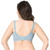 image:imageHSIA Minimizer Bras for Women Full Coverage Unlined Lace Sexy Plus Size Underwire Bra for Large BreastsGrey Blue