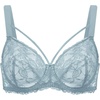 image:imageHSIA Minimizer Bras for Women Full Coverage Unlined Lace Sexy Plus Size Underwire Bra for Large BreastsGrey Blue