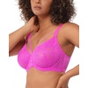 image:imageHSIA Minimizer Bras for Women Full Coverage Unlined Lace Sexy Plus Size Underwire Bra for Large BreastsHot Pink