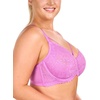 image:imageHSIA Minimizer Bras for Women Full Coverage Unlined Lace Sexy Plus Size Underwire Bra for Large BreastsPink Purple