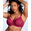 image:imageHSIA Minimizer Bras for Women Full Coverage Unlined Lace Sexy Plus Size Underwire Bra for Large BreastsRose Red