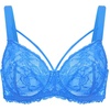 image:imageHSIA Minimizer Bras for Women Full Coverage Unlined Lace Sexy Plus Size Underwire Bra for Large BreastsSky Blue
