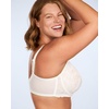 image:imageHSIA Minimizer Bras for Women Full Coverage Unlined Lace Sexy Plus Size Underwire Bra for Large BreastsWhite