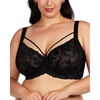 image:imageHSIA Minimizer Bras for Women Full Coverage Unlined Lace Sexy Plus Size Underwire Bra for Large BreastsBlack