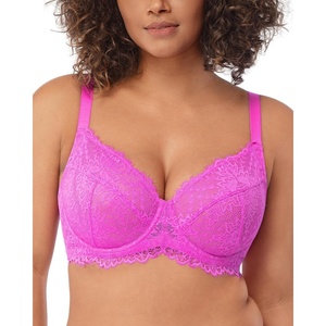 image:imageHSIA Minimizer Bra for Women  Plus Size Full Coverage Lace Bra with Underwire Non PaddedHot Pink